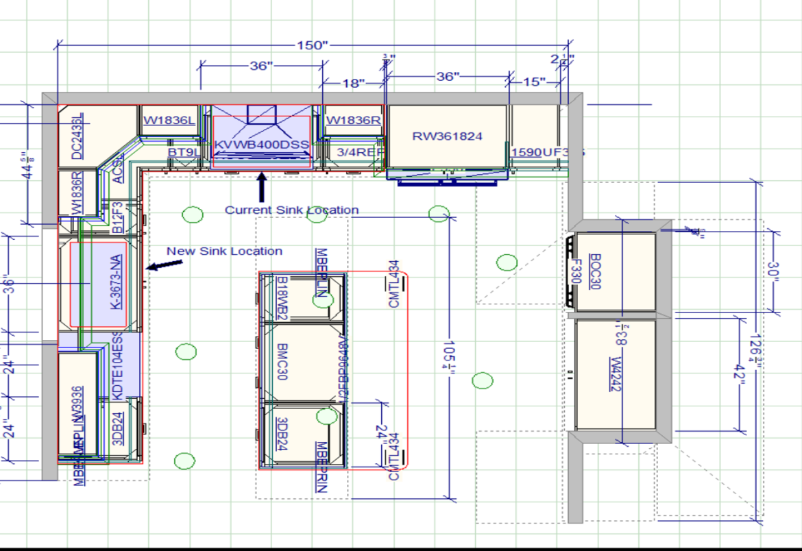 Southampton kitchen floorplan