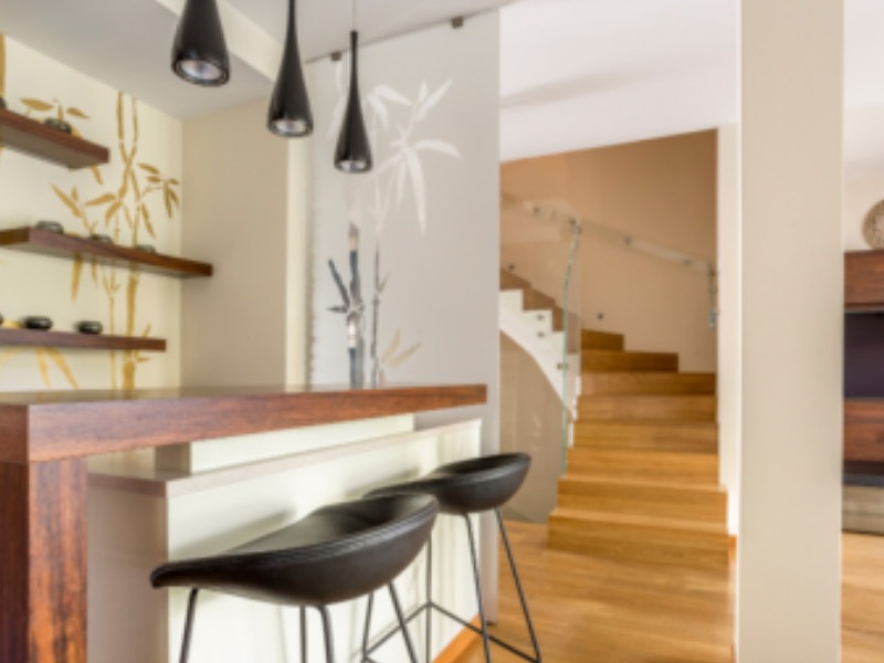 modern basement remodel