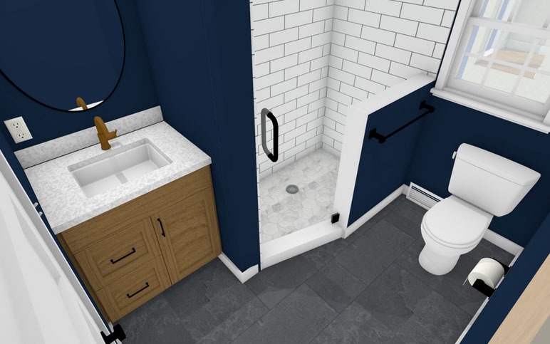 LBK Design Build - Doylestown Bathroom Remodel (Concept)