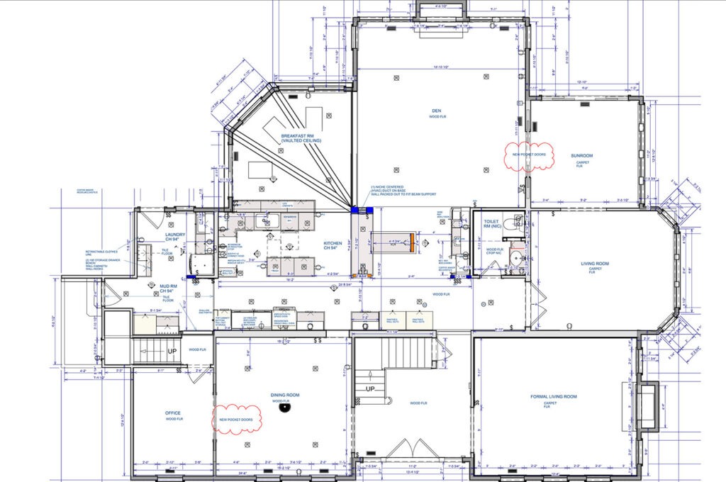 LBK Design Build - New Hope First Floor Remodel - Proposed Floor Plan