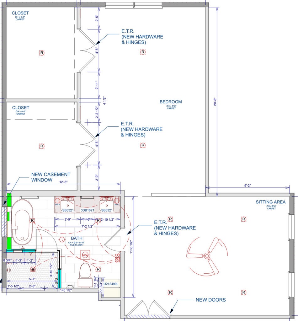 LBK Design Build - Lansdale Bathroom Remodel (Proposed)