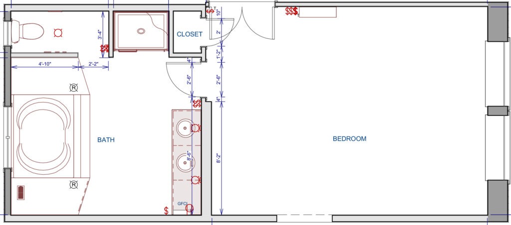 Ivyland - Master Bathroom Remodel (As Built) - LBK Design Build