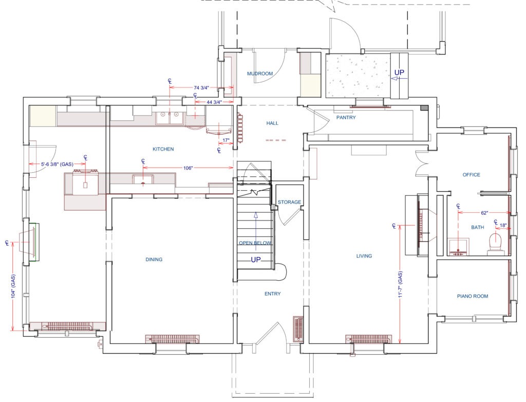 LBK - Home Remodel - Lawrence Township NJ - 1st Floor - Proposed