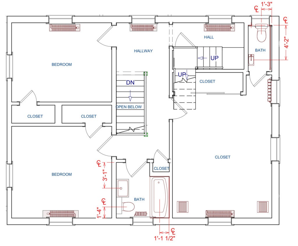 LBK - Home Remodel - Lawrence Township NJ - 2nd Floor - As Built