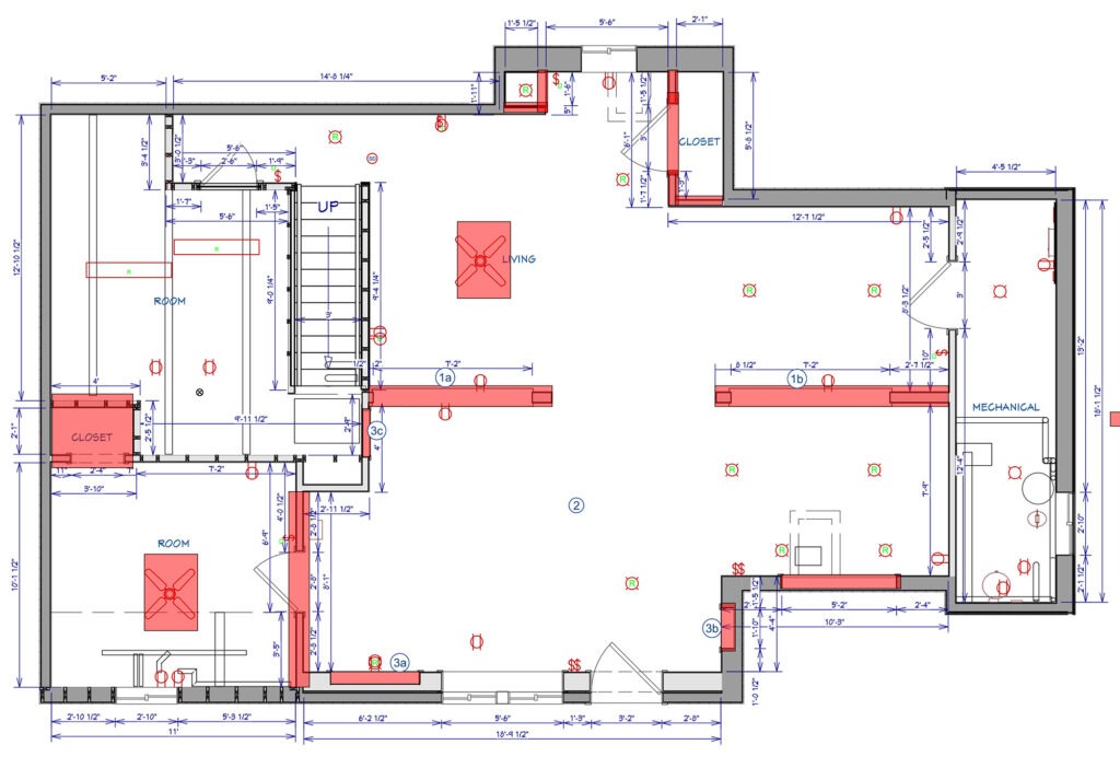 LBK Design Build - Doylestown Basement Remodel - As-Built