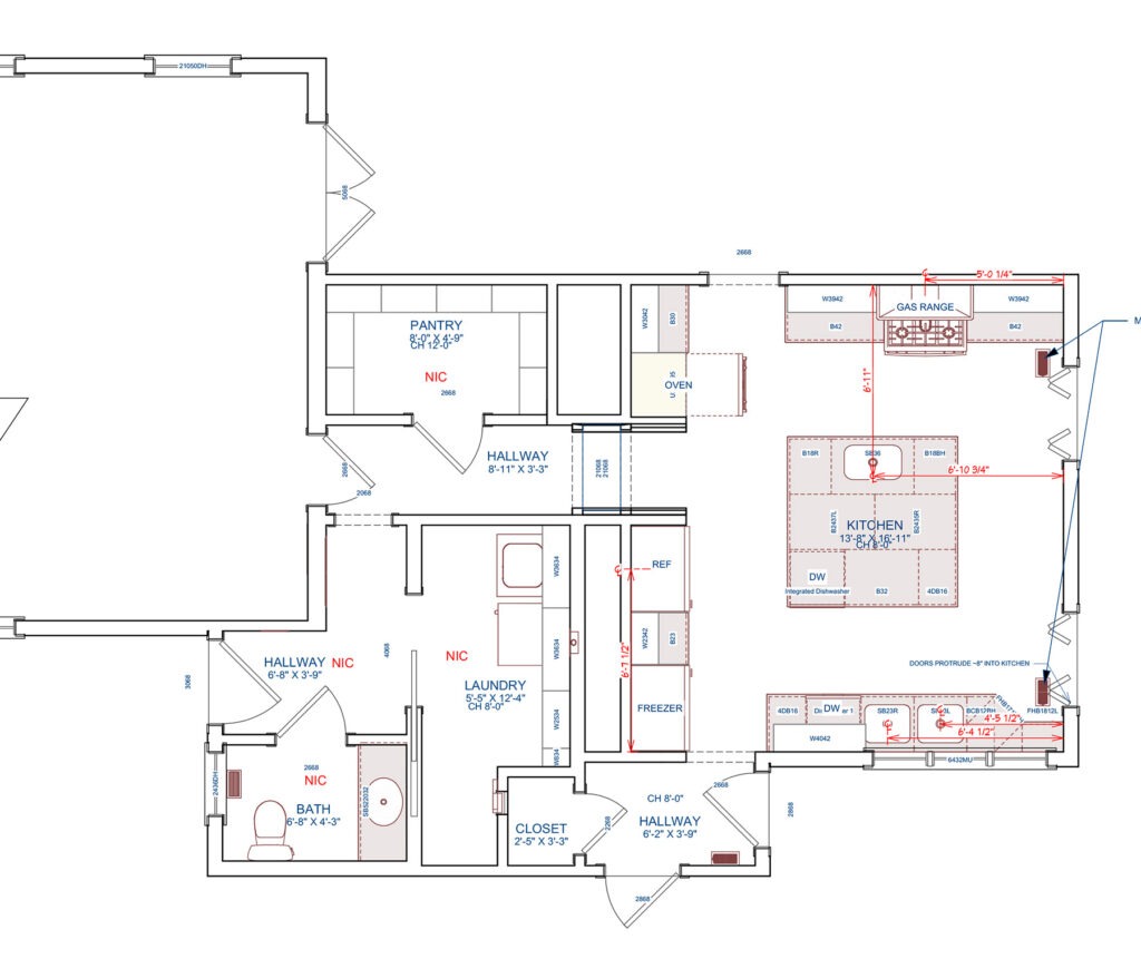 LBK Design Build - Doylestown Kitchen and Mudroom Remodel - As-Built Layout