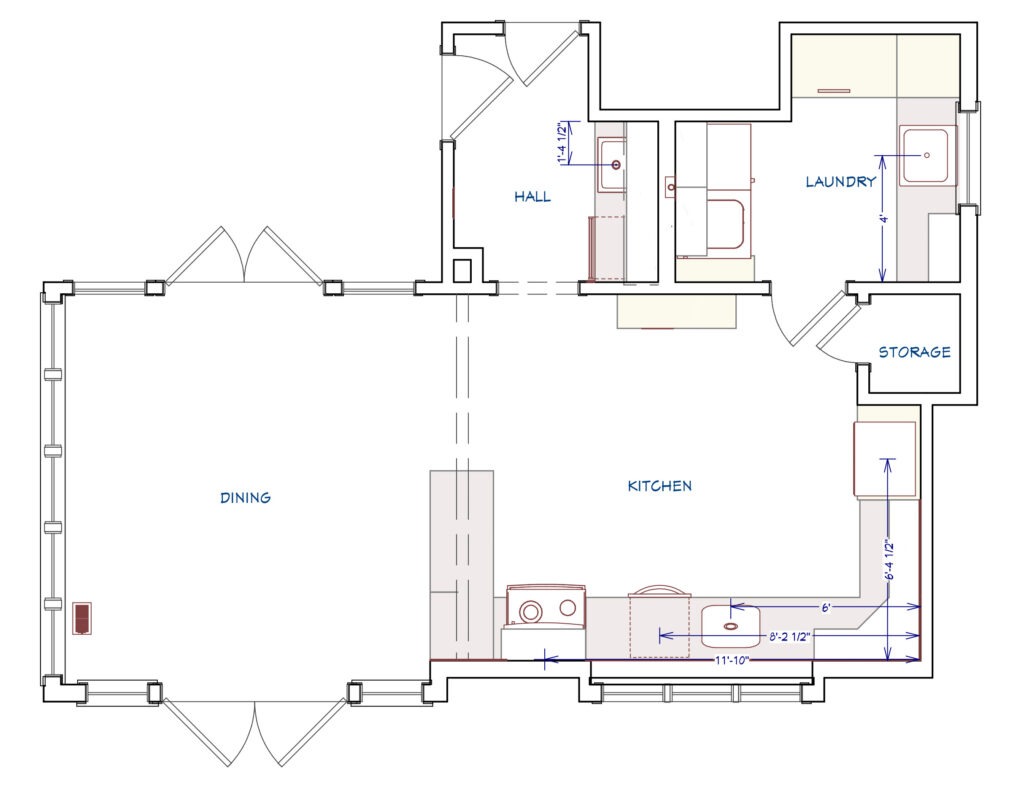 LBK Design Build - Wynnewood Kitchen Remodel - As-Built
