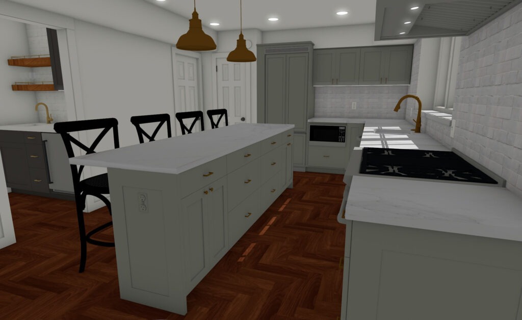 LBK Design Build - Wynnewood Kitchen Remodel - Concept