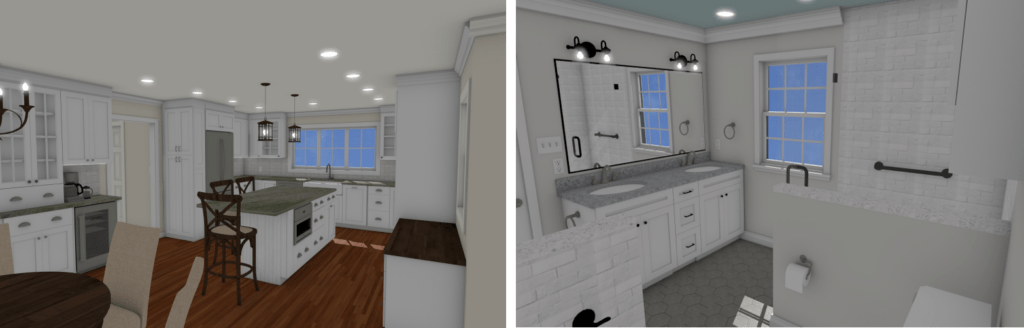 LBK Design Build - Doylestown Kitchen and Bathroom Remodel Concept